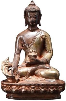 Exotic India Medicine Buddha Brass Statue 7 Inch