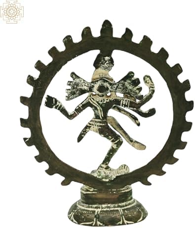 3-Inch Brass Nataraja Shiva Statue Spiritual Home Decor