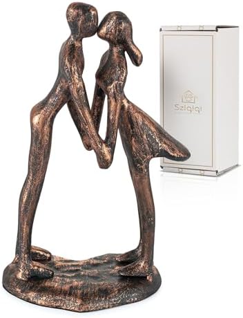 Sziqiqi 7th Anniversary Couple Kissing Sculpture