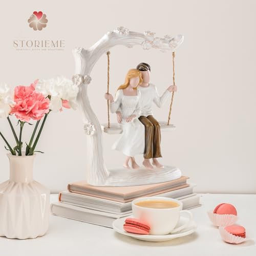Storieme Romantic Couples Swing Figurine - Unique Wedding Anniversary Gift