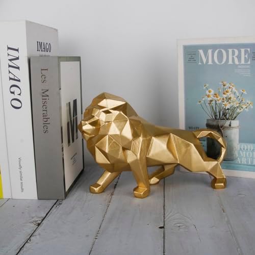 Wisifayardin Golden Lion Sculpture Resin Statue