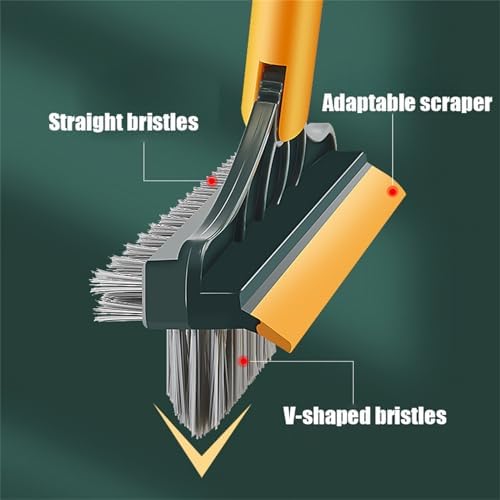 Diulala 3 in 1 Toilet Brush with Rotating Head and Squeegee