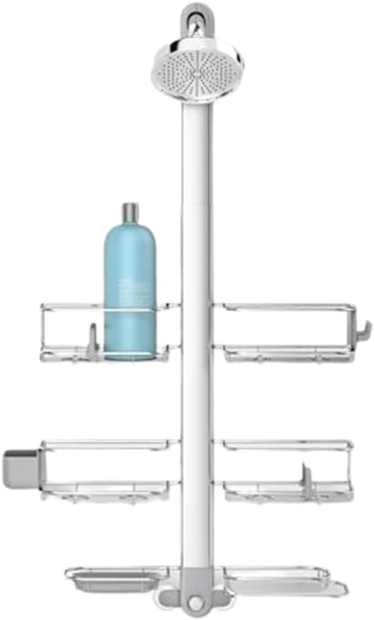 Simplehuman Adjustable Shower Caddy XL with Rust-Proof Design