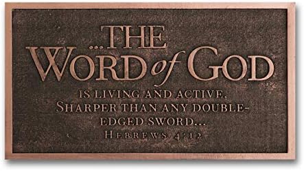 Word of God Sword Bronze-like Finish 12x8 Sculpture