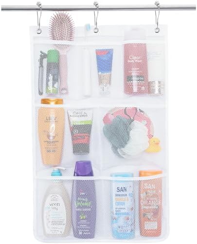 Lifewit Mesh Shower Caddy with 7 Pockets 1 Pack