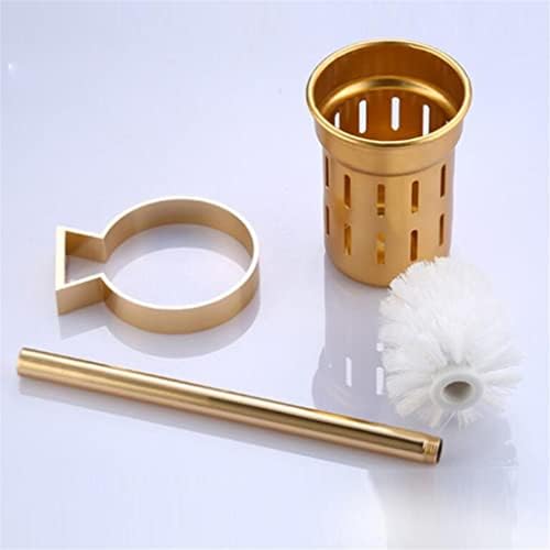 Durable Toilet Brush Holder with Gold Finish 1