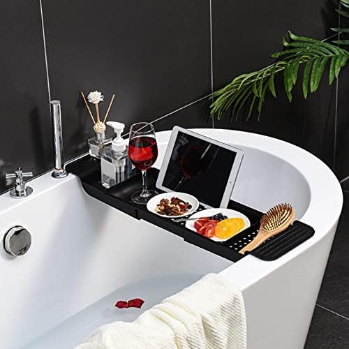 Flexman Plastic Bathtub Tray with Retractable Draining Design 1