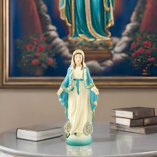 Our Lady of The Immaculate Conception Resin Statue - 484 Hand-Painted Catholic Sculpture