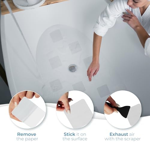 Clear Bloom Anti-Slip Shower Stickers 24 PCS