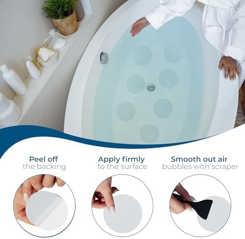 Homergy Anti-Slip Bath Stickers 24PCS Clear