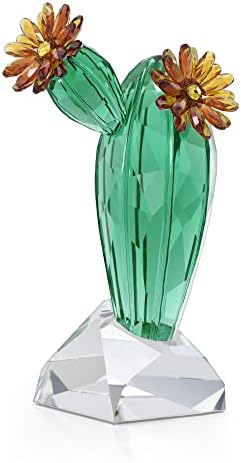 Swarovski Crystal Flowers Golden Yellow Cactus Figurine
