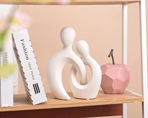 Quoowiit Abstract Love Couple Sculptures for Home Decor
