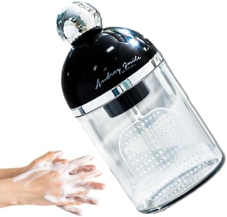 Touchless Dish Soap Dispenser with Foaming Waterproof Durable Black