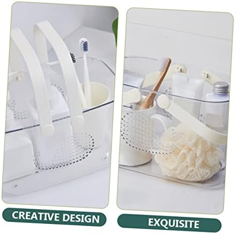LIFKOME Plastic Bath Basket with Handle Organizer