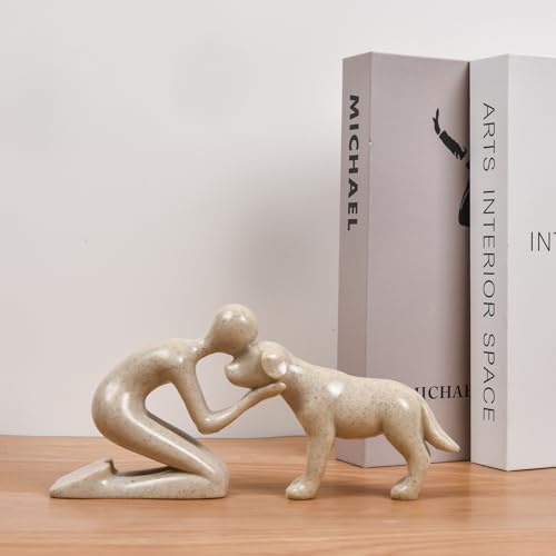 FriyGardcn Dog Sculpture Home Decor Statue 1