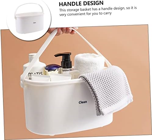 WOONEKY 1pc PP Material Bathroom Organizer Storage Basket