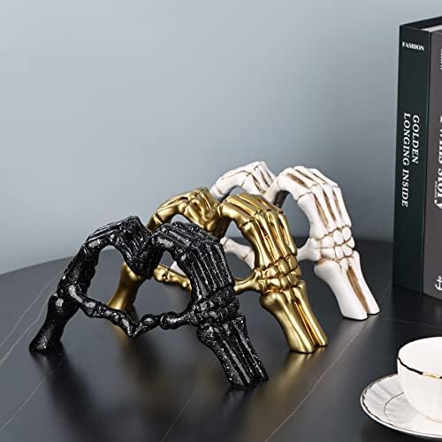 LCCCK Heart Gesture Couple Statue Modern Desk Decor