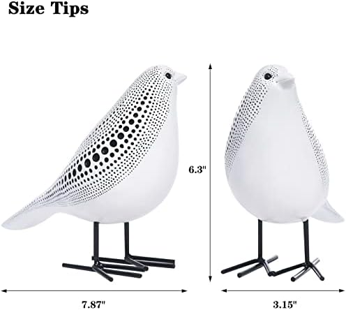 Quoowiit Bird Figurine with Polka Dots Design 1