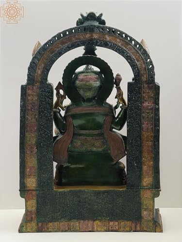 Lord Ganesha Brass Statue 33 Inches Tall