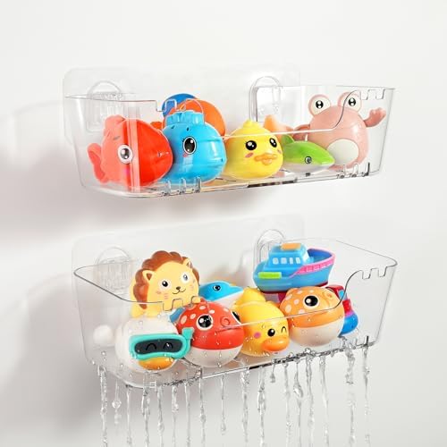 Ginnerella Bath Toy Storage 2 Pack Organizer