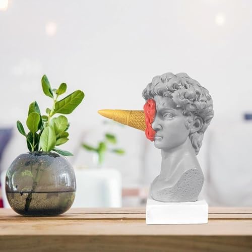 63 Inch Ice Cream David Head Resin Statue