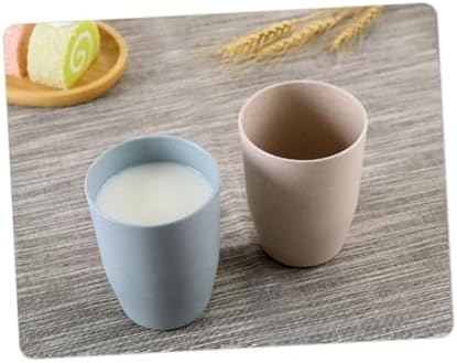 Luxshiny Wheat Stem Bathroom Tooth Cup Tumbler