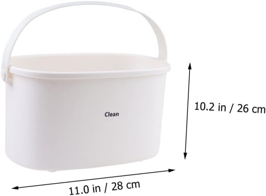 WOONEKY 1pc PP Material Bathroom Organizer Storage Basket