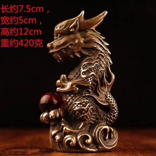 Ecqizer Wealth Figurine Feng Shui Decor for Home Office