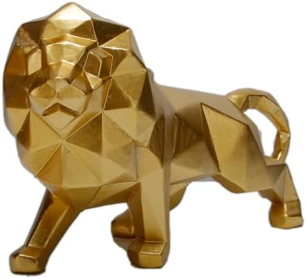 Wisifayardin Golden Lion Sculpture Resin Statue