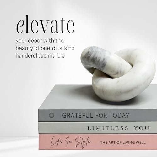 STRONA Marble Knot 6 Shelf Accent Decor
