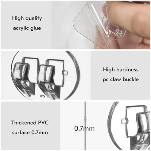 Shower Caddy Adhesive Replacement Set 8-Pack