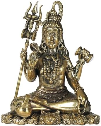 Small Superfine Lord Shiva Brass Statue for Home Puja Mandir