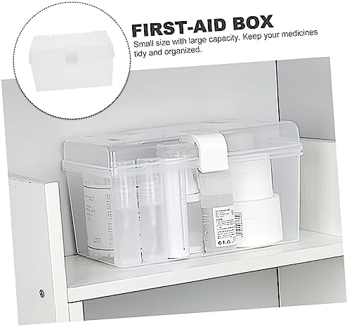 SECFOU Portable Medicine Cabinet with Buckle Closure