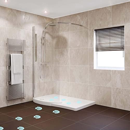 Coufce Bathtub Stickers Non-Slip Seashell Shape 30Pcs