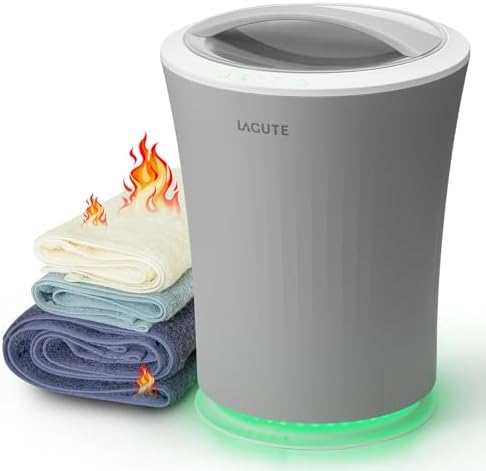 Lagute iSnug Towel Warmer with 3-Level Timer and RGB Light