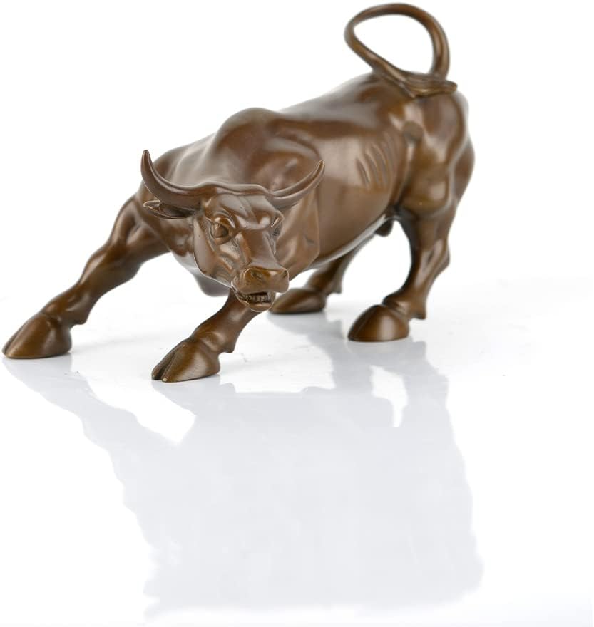 Fairyville Wall Street Bull Statue - Bronze Sculpture