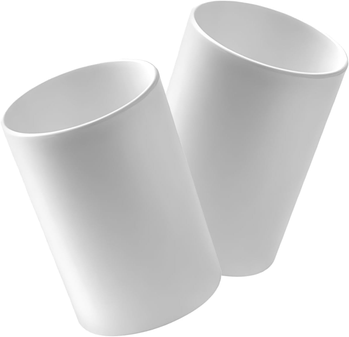 PRETYZOOM 2pcs Modern Unbreakable Bathroom Tumbler Cup Pp Material