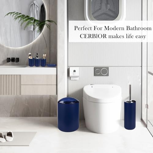 CERBIOR 6-Piece Bathroom Accessory Set in Royal Blue
