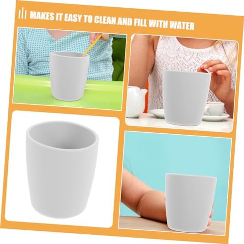 2pcs Unbreakable Silicone Cups for Training - Anti-Fall Design for Kids