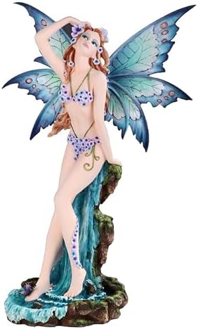 ICE ARMOR 225 Inch H Blue Fairy Pond Statue