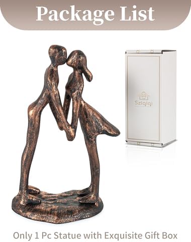 Sziqiqi 7th Anniversary Couple Kissing Sculpture