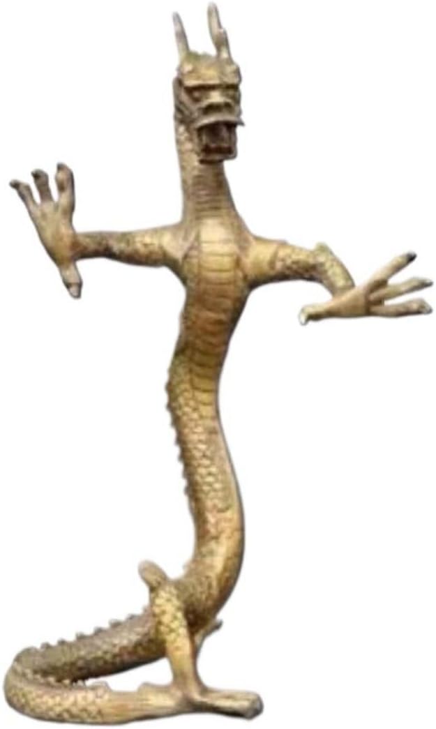 Ecqizer Feng Shui Standing Dragon Figurine