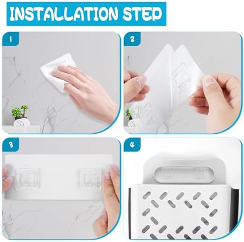 Wensdr Foldable Bath Toy Storage Organizer White