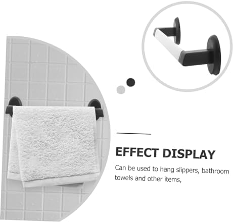 GLEAVI Wall Mounted Towel Rack Slippers Holder Organizer