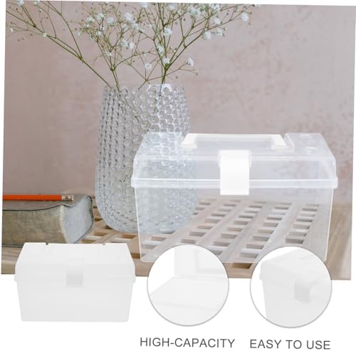 FRCOLOR Portable Medicine Cabinet with Buckle Design
