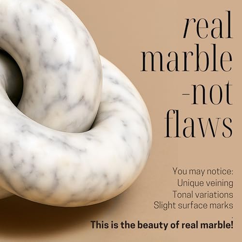 STRONA Marble Knot 6 Shelf Accent Decor