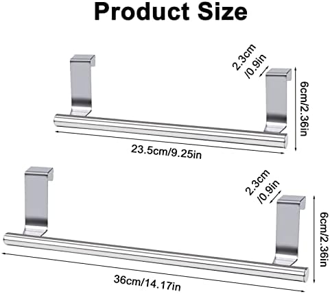 DIBALIYI Cabinet Door Towel Bar 2 Pack 1