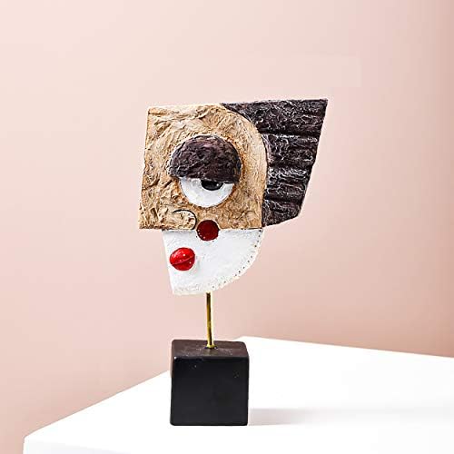 HCCMLOVE Smile Abstract Resin Sculpture - Modern Home Decor