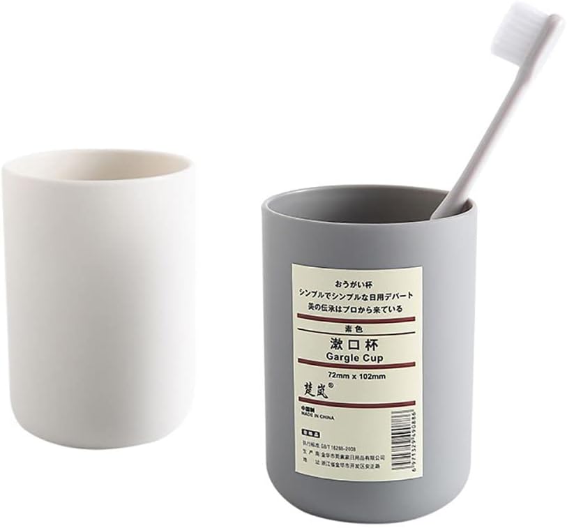 Reusable Plastic Water Tumbler for Bathroom and Travel Use