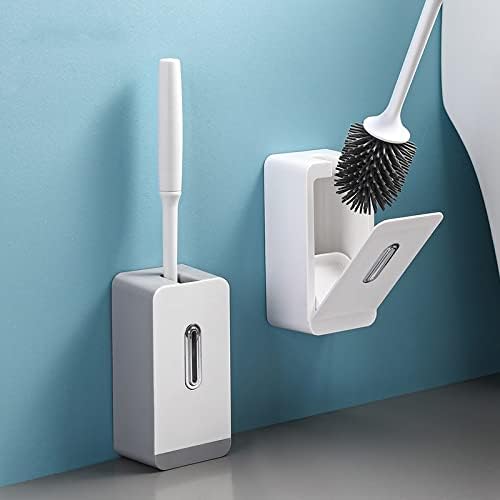 Toilet Brush with Long Handle and Soft Hair Set
